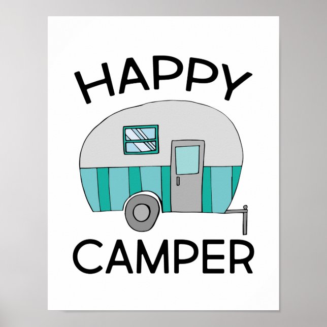 Happy Camper Trailer Poster (Front)