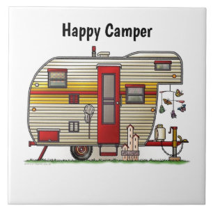 Happy Camper Trailer Tile
