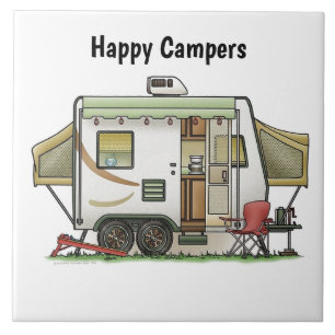 Happy Camper Trailer Tile