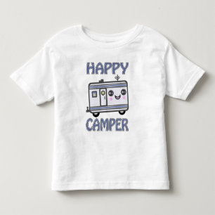 Happy Camper Trailer Toddler T-Shirts
