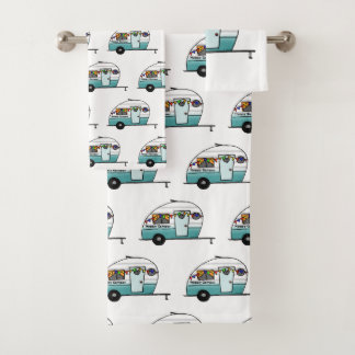 Happy Camper van Bath Towel Set