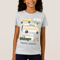 HAPPY CAMPER Vintage camping trailer RV CUSTOM