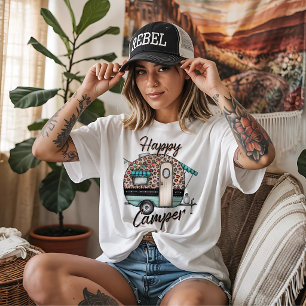 Happy Camper with Caravan Tri-Blend Shirt