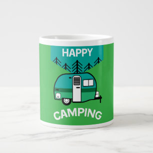Happy Campers   Caravaner   Camper Throw Pillow Mu Large Coffee Mug