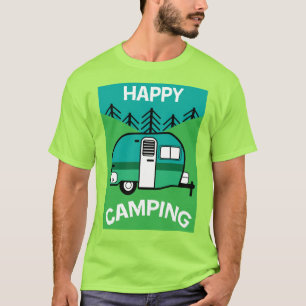 Happy Campers   Caravaner   Camper Throw Pillow Mu T-Shirt