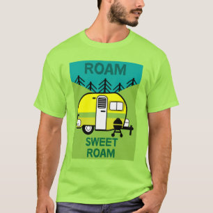 Happy Campers Caravaner Camper Throw Pillow Mu T-Shirt