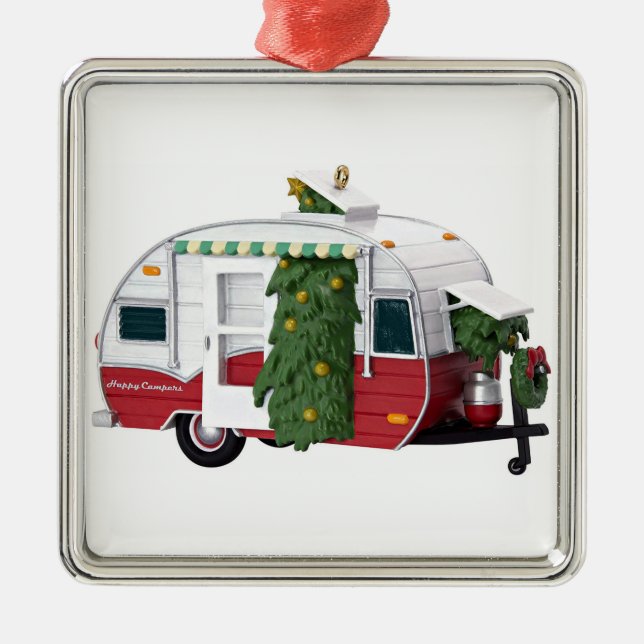 "HAPPY CAMPER'S** CHRISTMAS ORNAMENT (Front)