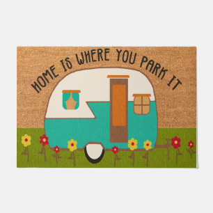 Happy Campers Doormat, Camping Lover Gifts Doormat