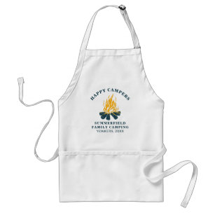 Happy Campers Family Camping Matching RV Trip Standard Apron