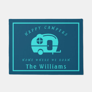 Happy Campers Home Where We Roam Campsite Doormat