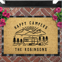 Happy Campers Personalised Custom Family Name