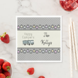 Happy Campers Personalised RV Napkin