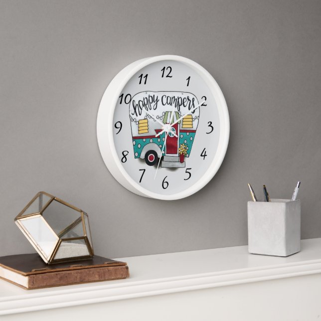 Happy campers trailer clock (Office)