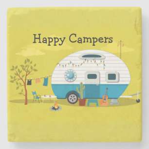 Happy Campers trailer Stone Coaster