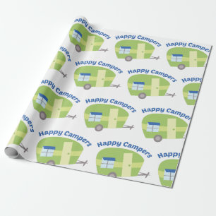 Happy Campers Wrapping Paper