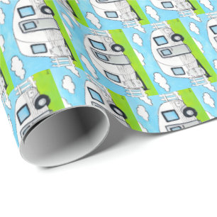 Happy Campers Wrapping Paper