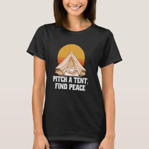 Happy Camping Camper Art Design Pitch A Tent, Find T-Shirt