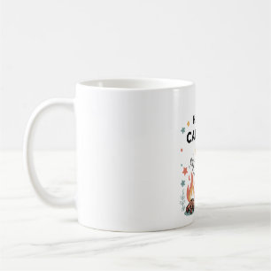 Happy Camping Racoon, Cute Campfire Cartoon Coffee Mug