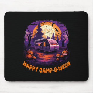 Happy CampOWeen Camping Halloween Costume Pumpkin  Mouse Mat