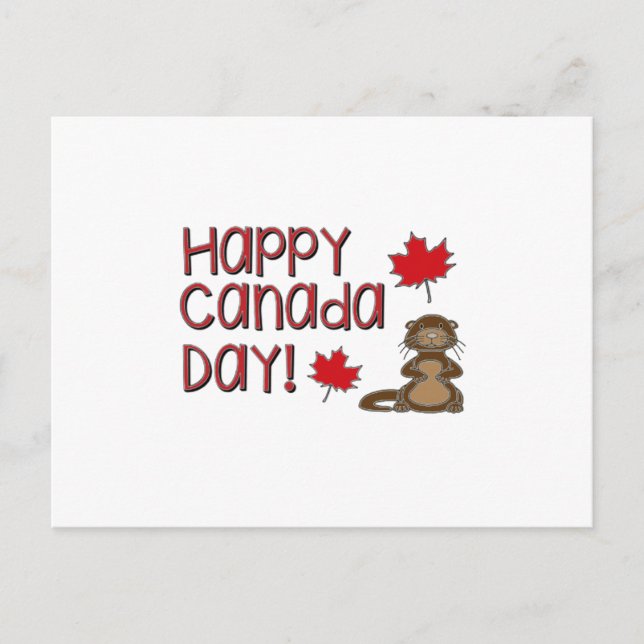 Happy Canada Day 3 Postcard (Front)