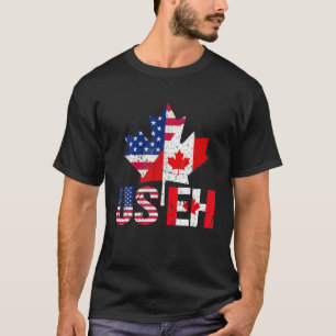 Happy Canada Day American Canadian Flag USEH Pride T-Shirt