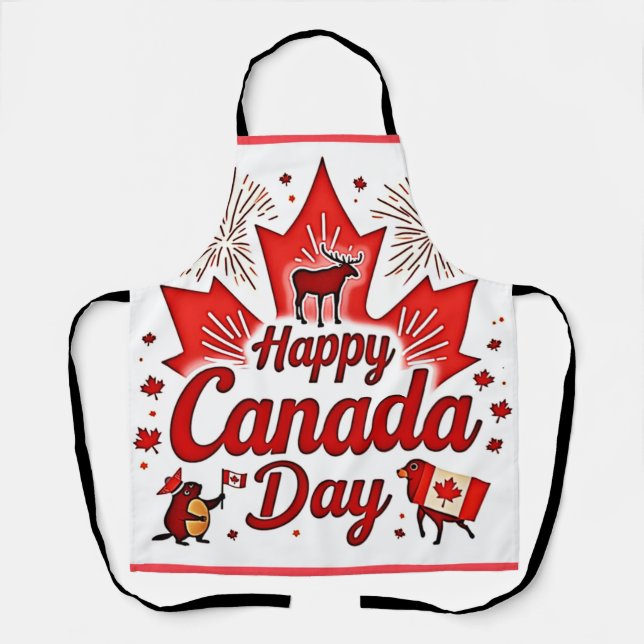 Happy Canada Day! Apron (Front)