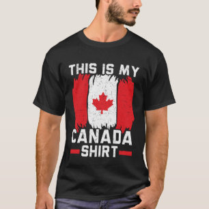 Happy Canada Day Canadian Canada Flag Maple Leaf T-Shirt