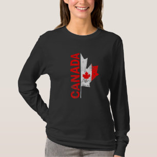 Happy Canada Day Canadian Flag Reindeer Patriotic T-Shirt