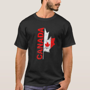 Happy Canada Day Canadian Flag Reindeer Patriotic T-Shirt