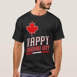 Happy Canada Day Canadian Maple Leaf Independence T-Shirt