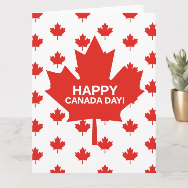 Happy Canada Day Card (Small Plant)