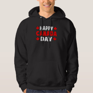 Happy Canada Day Cute Maple Leaf Canada Day Men Wo Hoodie