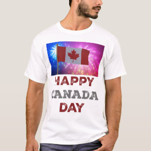 Happy Canada Day Fireworks T-Shirt