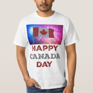 Happy Canada Day Fireworks T-Shirt