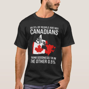 Happy Canada Day Funny Canadian Flag Maple Patriot T-Shirt