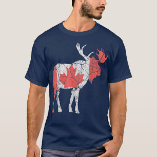 Happy Canada Day  Funny Maple Leaf Animal Canadian T-Shirt