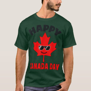 Happy Canada Day Funny Maple Leaf Canada Day Kids  T-Shirt