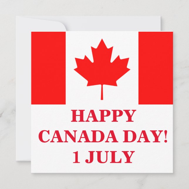 HAPPY CANADA DAY INVITATION (Front)