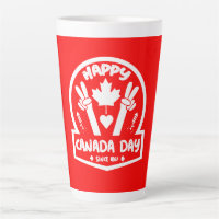 Happy Canada Day July 1 Large Coffee Mug