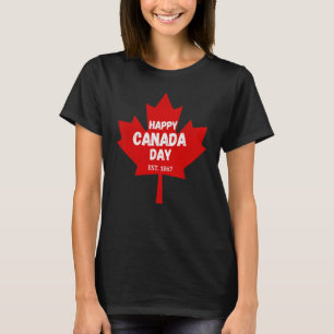 Happy Canada Day July 1st 1867 Canadian Costume Pe T-Shirt