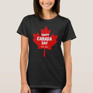 Happy Canada Day July 1st 1867 Canadian Costume Pe T-Shirt