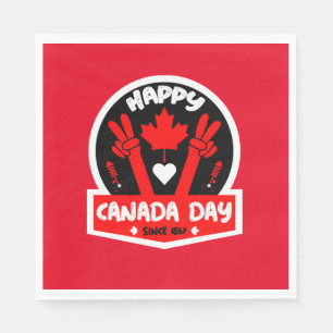 Happy Canada Day July 1st Napkin