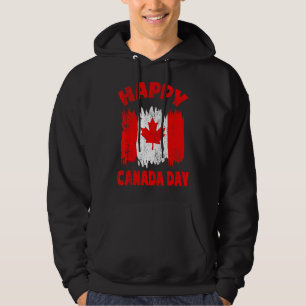 Happy Canada Day Maple Leaf Canada Day Kids Todd Hoodie