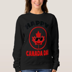 Happy Canada Day Maple Leaf Canada Day Kids Toddl Sweatshirt
