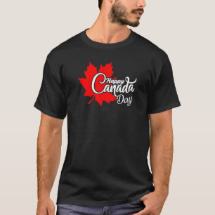 Happy Canada Day Maple Leaf Canadian Flag Woman T-Shirt