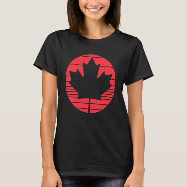 Happy Canada Day Maple Leaf Canadian Flag Women Me T-Shirt (Front)