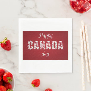 Happy Canada Day Napkin