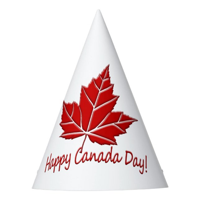 Happy Canada Day Party Hats Festive Canada Hats (Front)