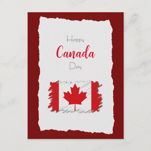 Happy Canada Day Postcard (Front)