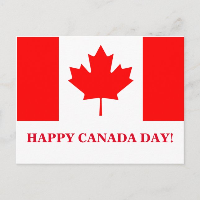 HAPPY CANADA DAY POSTCARD (Front)